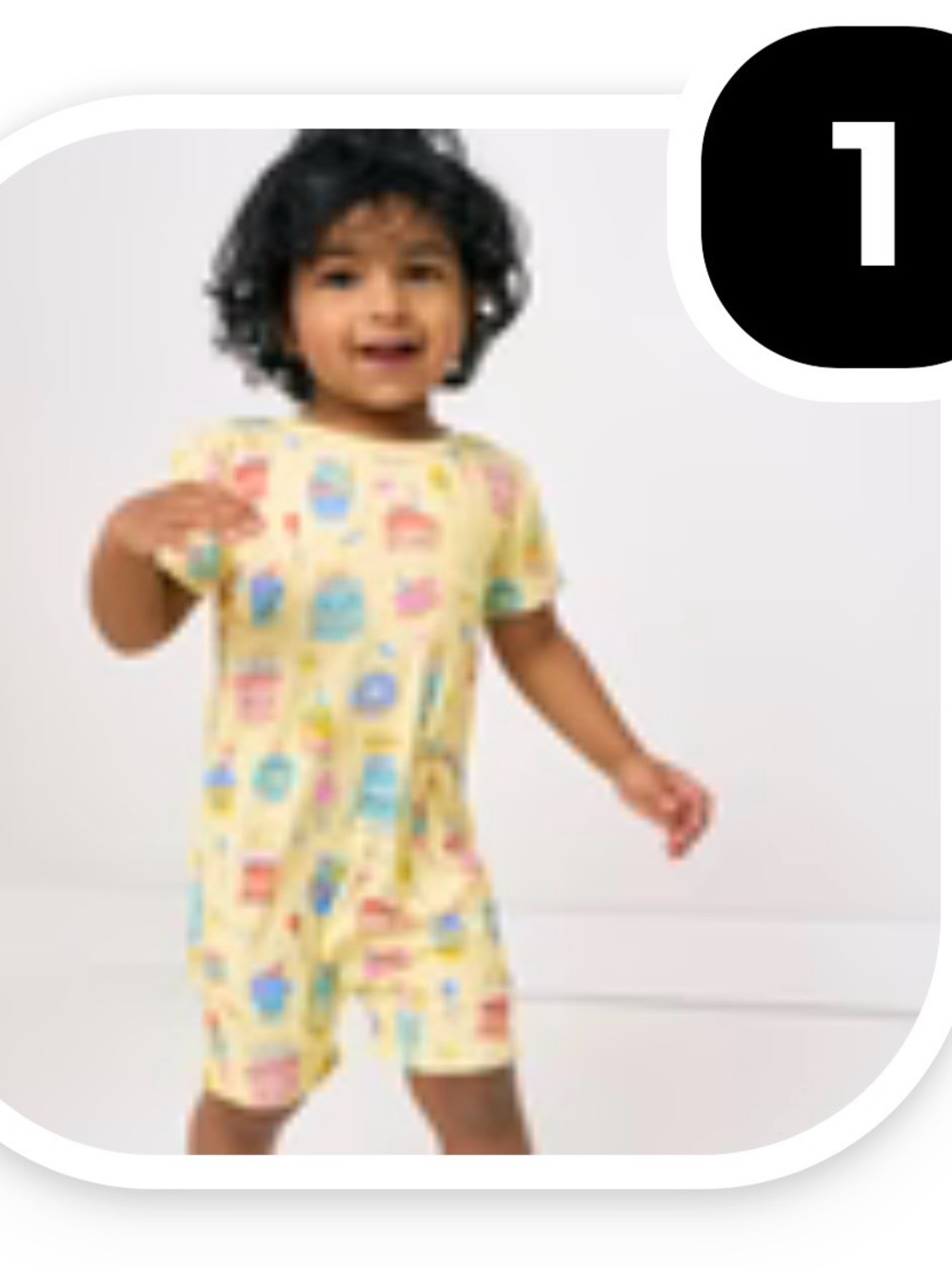 Little Sleepies birthday / cupcakes print romper 18-24 months